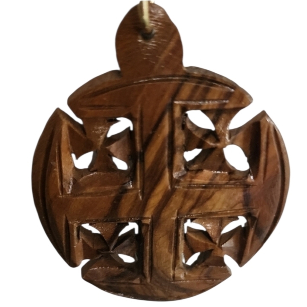 💥4 for $20💥Wooden Cross Pendant Necklace Brown